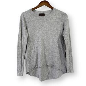 KERISMA Long Sleeve Hi Lo Tunic Sweater Small Crewneck Rolled Hem Lightweight